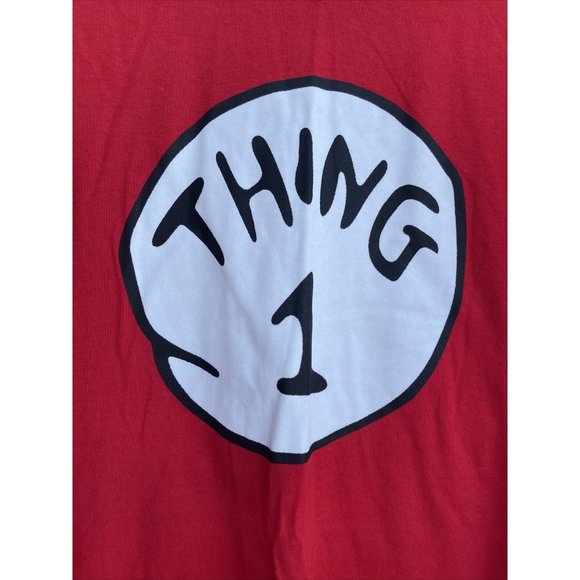 Guildan‎ Unisex Size 4XL “Thing 1” Red Tshirt Cotton - Picture 1 of 3